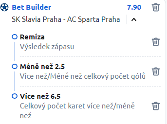 Betano si k derby připravilo bonusový Bet Builder