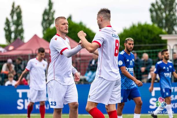 Tomáš Jelínek slaví český gól proti Izraeli