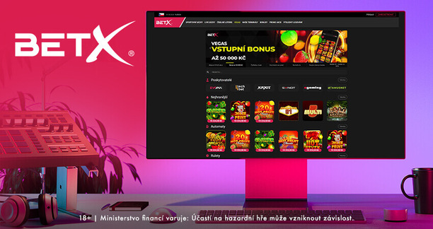 BetX online casino - bonus k registraci a další akce u Bet X CZ online