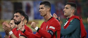 Hráči Portugalska po zápase s Českem