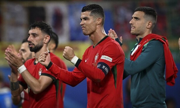 Hráči Portugalska po zápase s Českem