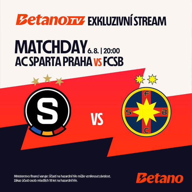 Sledujte Sparta vs. FCSB na Betano TV