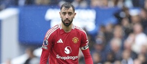 Bruno Fernandes během zápasu s Brightonem