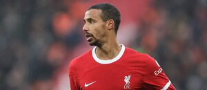 Joel Matip v zápase proti Fulhamu 2023