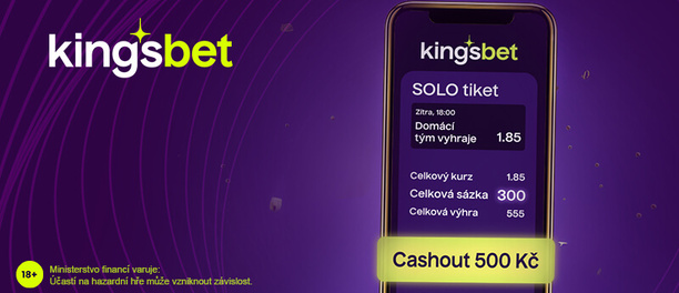 Super Cashout u Kingsbet i u SOLO sázek a před rozehráním zápasu