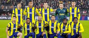 Fotbalisté Fenerbahce před zápasem 4. kola Evropské ligy s Alkmaarem