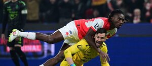 Igoh Ogbu střílí branku, Slavia - Jablonec 3:0, Chance Liga 2024/25 Igoh Ogbu střílí branku, Slavia - Jablonec 3:0, Chance Liga 2024/25