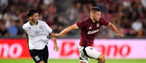 Pavel Kadeřábek během utkání 3. předkola Konferenční ligy Pavel Kadeřábek během utkání 3. předkola Konferenční ligy