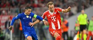 Enzo Fernández a Harry Kane během utkání Bayernu s Chelsea Enzo Fernández a Harry Kane během utkání Bayernu s Chelsea